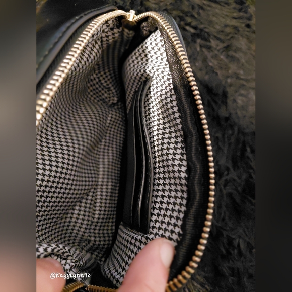 MMS Designer Studio Vegan Leather Crossbody Bag - Picture 5 of 7